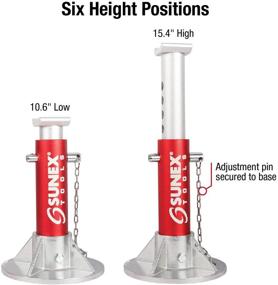 img 3 attached to 🔧 Sleek and Sturdy: SUNEX TOOLS 6603ASJPK Aluminum 3 Ton Jack Pack for Heavy-Duty Lifting