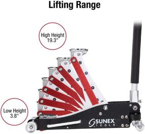 img 2 attached to 🔧 Sleek and Sturdy: SUNEX TOOLS 6603ASJPK Aluminum 3 Ton Jack Pack for Heavy-Duty Lifting