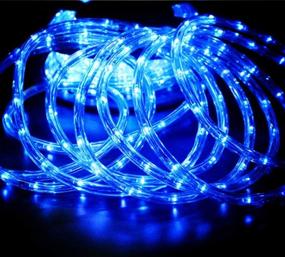 img 1 attached to 🔵 Enhance Your Space with Qulaten LED Rope Lights: 50ft Waterproof Connectable LED String Lights for Indoor/Outdoor Decorative Lighting in Blue