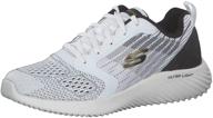 🏃 skechers sport bounder verkona: accelerate your running with white black design" logo