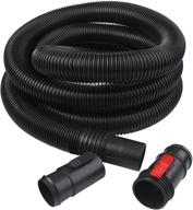 13-foot extra long 2-1/2-inch x 13-feet locking wet dry vac hose for workshop wet dry vacuum accessories, ideal for wet dry shop vacuums logo