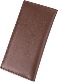 img 1 attached to 👜 Men's Leather Credit Card Holder Wallet with Blocking Feature - Optimal Accessories for Enhanced Security