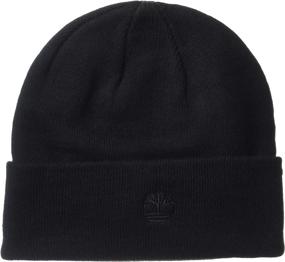 img 1 attached to 🔥 Stay Warm in Style with Timberland Men's Cuffed Beanie – Embroidered Logo Edition