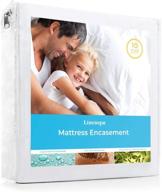 🐛 linenspa ultimate waterproof bed bug proof encasement protector - effectively repels liquids, bed bugs, dust mites, and allergens логотип