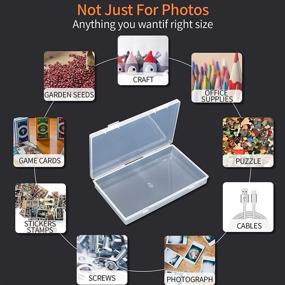 img 2 attached to 📷 Efficient 4x6 Photo Storage Bag: 2 Inner Large Boxes, Organize 200 Photos, Craft Keeper with Handle, Perfect for Photo Puzzles, Cards, Seed Packets - White