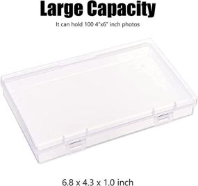 img 1 attached to 📷 Efficient 4x6 Photo Storage Bag: 2 Inner Large Boxes, Organize 200 Photos, Craft Keeper with Handle, Perfect for Photo Puzzles, Cards, Seed Packets - White