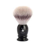 🪒 mühle classic medium black silvertip fiber shaving brush - synthetic luxury shave brush for men, enhanced lathering experience logo