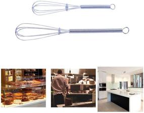 img 1 attached to Compact Duo: Mini Whisks Set - 5 Inches and 7 Inches