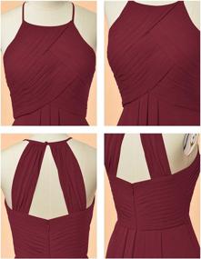 img 1 attached to Alicepub Bridesmaid Cocktail Sleeveless Burgundy Women's Clothing