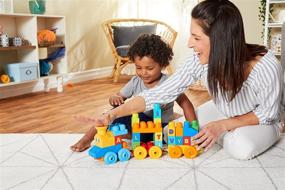 img 3 attached to 🎵 Mega Bloks First Builders ABC Musical Train: Top Building Blocks Toy for Toddlers - 50 Piece Set