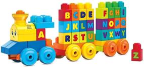 img 1 attached to 🎵 Mega Bloks First Builders ABC Musical Train: Top Building Blocks Toy for Toddlers - 50 Piece Set