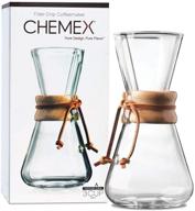 ☕ hand-blown chemex coffee maker - 3 cup capacity: enhance your brewing experience! logo