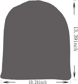 img 1 attached to FORBUSITE Men's Slouchy Long Oversized Knit Beanie Cap for Summer and Winter B08