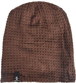 img 2 attached to FORBUSITE Men's Slouchy Long Oversized Knit Beanie Cap for Summer and Winter B08