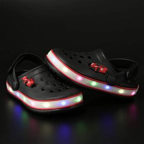 img 1 attached to VIYEAR LED Clogs: Легкие летние сандалии для детей - Идеально подходят для игр на пляже и в саду!