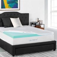 🛏️ lauraland 3 inch gel-infused memory foam mattress topper: ultimate back pain and pressure relief solution (king) логотип