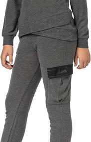 img 3 attached to 👖 Girls Buttery Soft Active Sweatpants Jogger Legging - Brushed Fleece Pull On for Fashion & Faith