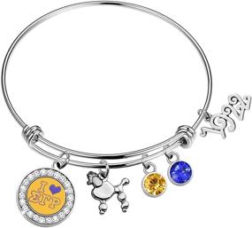 img 4 attached to 🔴 JIGAL Sigma Gamma Rho Sorority Gifts: Greek Paraphernalia Bracelet for Women and Girls - Show Your Sigma Gamma Rho Pride!