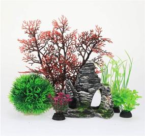 img 4 attached to JIH Aquarium Decorations Artificial CU89Set R