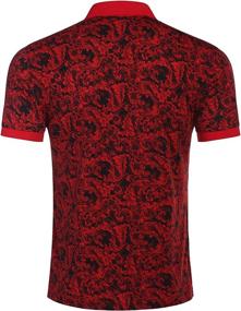 img 2 attached to COOFANDY Sleeve Paisley Floral Printed Men's Clothing