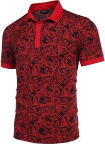 img 3 attached to COOFANDY Sleeve Paisley Floral Printed Men's Clothing