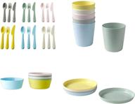 🍽️ ikea 36-piece dinnerware set: vibrant assorted colors for your perfect dining experience! logo