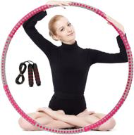 🏋️ coorganisers 8 section detachable exercise hoop: weighted & upgraded stainless steel sports hoop for effective adult weight loss logo