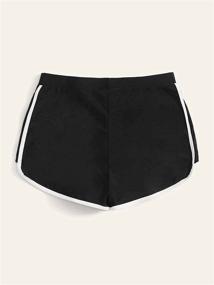 img 3 attached to Romwe Women's Drawstring Boardshorts - Swimsuit Shorts for Bathing Suit Bottoms