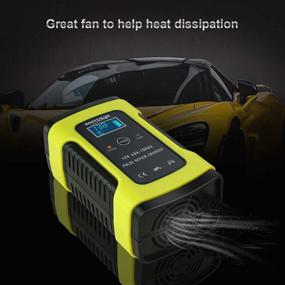 img 1 attached to 🚗 Keador 12V/5A Automotive Smart Battery Charger: Efficient Trickle Charger for Car, Motorcycle, Boat, RV, and More (Yellow)