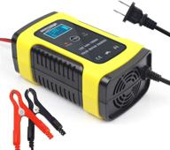 🚗 keador 12v/5a автомобильное интеллектуальное зарядное устройство для батареи: эффективное зарядное устройство для автомобиля, мотоцикла, катера, дома на колесах и других (желтый) логотип