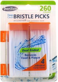 img 2 attached to 🦷 DenTek Deep Clean Bristle Picks Dual Ended, Mint 260 ea (3-Pack)