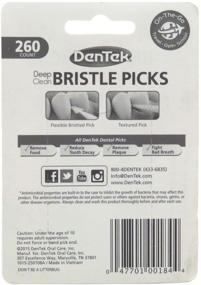 img 1 attached to 🦷 DenTek Deep Clean Bristle Picks Dual Ended, Mint 260 ea (3-Pack)