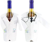 🍷 2 pack wine gift bag: perfect present for doctors graduation, birthday & anniversary! ideal for nurse practitioners and nurses week, with a touch of humor! логотип