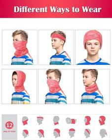 img 2 attached to 💁 Stylish Girls' Accessories: Reusable Washable Balaclava and Fashion Scarves with Excellent Protection Covering