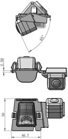 img 1 attached to 📷 AupTech HD Водонепроницаемая камера заднего вида для автомобиля с ночным видением для Jeep Wrangler JK 2007-2018 Rubicon Sahara Unlimited Sahara 2013-2017 - Камера заднего вида с обратной парковкой с видеокабелем RCA