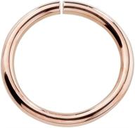 💎 premium 14k rose gold nose hoop cartilage earring: choose from 4 sizes for sensitive ears! logo