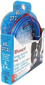 img 1 attached to 🐶 Boss Pet Q2515 000 99 10' Large Dog Snap Around PDQ Tie-Out: Secure, Durable, and Convenient Outdoor Dog Leash Solution