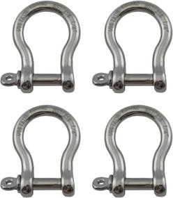 img 4 attached to Pieces Stainless Forged Shackle Marine Sports & Fitness
