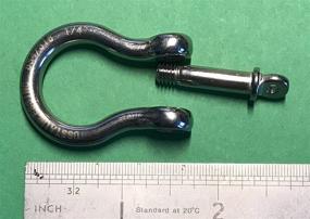 img 2 attached to Pieces Stainless Forged Shackle Marine Sports & Fitness