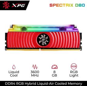 img 2 attached to XPG Spectrix D80 Жидкостный охлаждаемый RGB DDR4 3000 МГц 16 ГБ (2X8 ГБ) память для настольного компьютера 288-Pin PC4-24000 розничный комплект U-DIMM (AX4U300038G16-DR80)