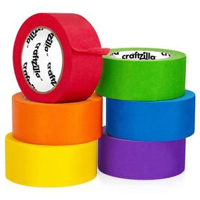 img 4 attached to Craftzilla Colored Masking Tape Color Coding Scrapbooking & Stamping