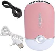 ywxtw usb mini fans blower: portable rechargeable air conditioning cooling for quick drying nail polish and eyelash extensions (pink) logo