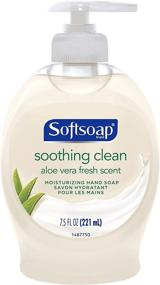 img 4 attached to Жидкое мыло Softsoap с алое вера - 7.5 жидких унций: мягкая и увлажняющая очищающая формула.