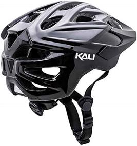 img 1 attached to Kali Protectives Chakra Solo Half Size Solid Black Cycling Helmet - L/XL