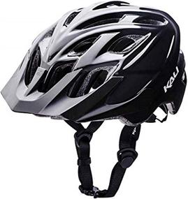 img 3 attached to Kali Protectives Chakra Solo Half Size Solid Black Cycling Helmet - L/XL