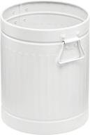 🗑️ mdesign retro vintage farmhouse small trash can - stylish metal wastebasket for bathrooms, kitchens, powder rooms, and home offices logo