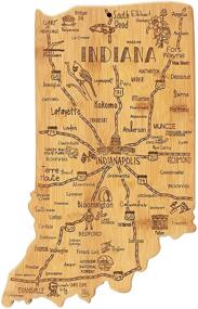 img 4 attached to 🍽️ Totally Bamboo Indiana State Shaped Serving and Cutting Board – Wall Display with Hang Tie Included