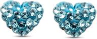 jewelili aquamarine swarovski crystal earrings logo