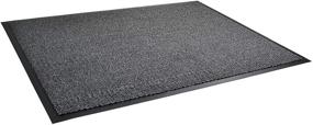 img 3 attached to 🏢 31 x 47 Gray Ultralux Indoor Entrance Mat with Polypropylene Fibers, Anti-Slip Vinyl Backing - Ideal for Home or Office Use in Multiple Sizes