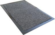 🏢 31 x 47 gray ultralux indoor entrance mat with polypropylene fibers, anti-slip vinyl backing - ideal for home or office use in multiple sizes logo
